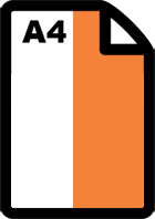 Halve A4 - 105x297mm